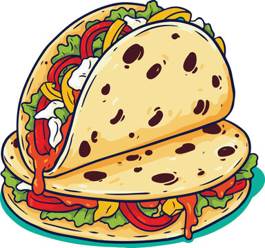 Vibrant quesadilla stack layered with melted cheese tomato lettuce and spicy sauce for festive mexican party food advertisements.