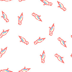 Fototapeta premium parrot bird vector seamless pattern parrot bird sign illustration