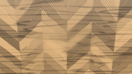 Obraz premium Beige geometric pattern with shadow overlay