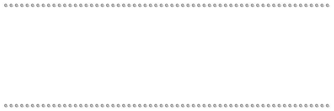 black frame on the top and bottom facing right