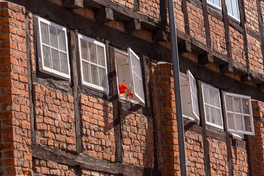 Fachwerk Fasade  Wismar