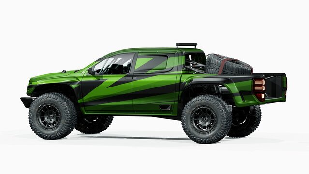 USA&ndash; May 2026: 3D render of 2018 Ford Raptor Ranger Baja performance vehicle	

