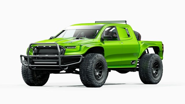 USA&ndash; May 2026: 3D render of 2018 Ford Raptor Ranger Baja performance vehicle	
