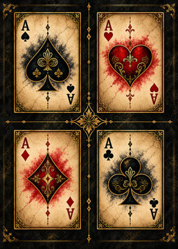 Ornate Spade Heart Diamond Club Images – Browse 1,002 Stock Photos