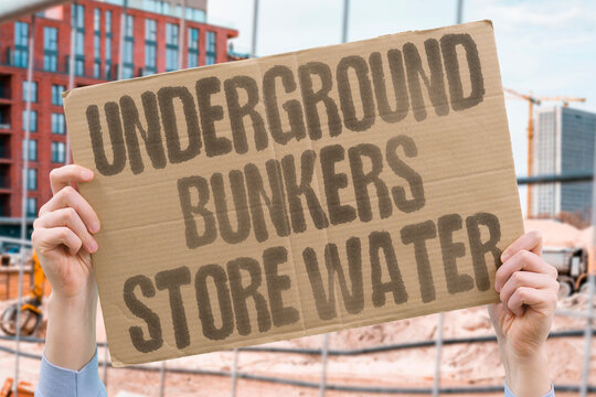 "Underground bunkers store water" Elite dig tunnels beneath earth to hoard resources. HOARDING. UNDERGROUND. RESOURCES. PREPARATION. ACCESS.