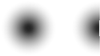 Abstract pixelated gradient circle design with smooth shading effect