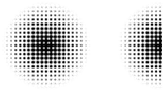 Abstract pixelated gradient circle design with smooth shading effect