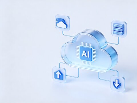 AI cloud computing technology diagram