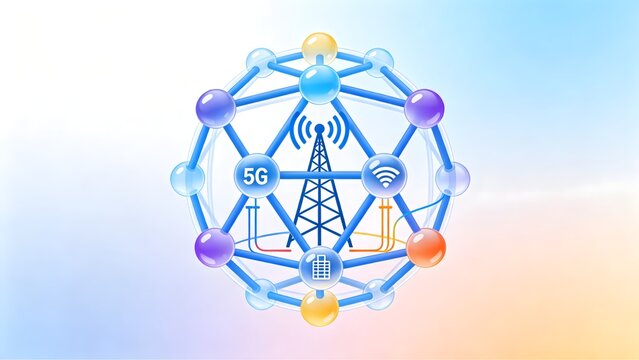5G network technology diagram