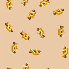Obraz premium picnic table outdoor furniture isometric seamless pattern. picnic table outdoor furniture sign illustration