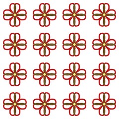 Seamless design of Christmas themed flowers © Rachel