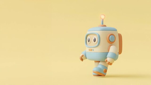 robot with candles