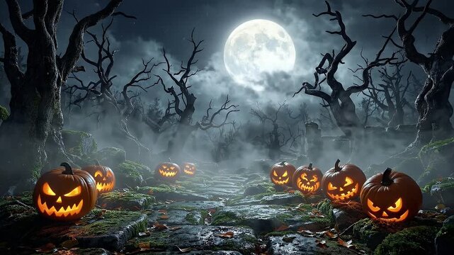 halloween night background