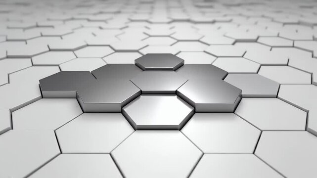 abstract background with hexagons