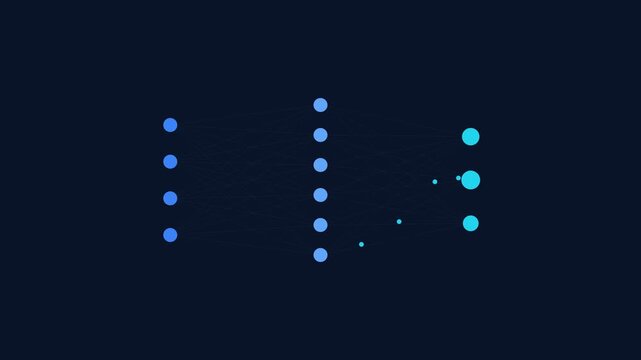 Neural network nodes processing digital data in a dark environment