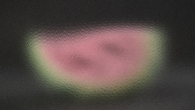 Dark granular abstract, undulating woven texture, soft sage-green rind, subtle shadow-like seeds, plushy blush-pink watermelon core, ethereal glow