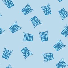 Obraz premium patio chair outdoor furniture glyph vector seamless pattern. patio chair outdoor furniture thin illustration