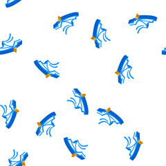 Fototapeta premium gargoyle wing isometric seamless pattern. gargoyle wing sign illustration