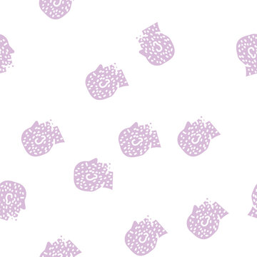 hypertrichosis skin disease glyph vector seamless pattern. hypertrichosis skin disease signthin illustration