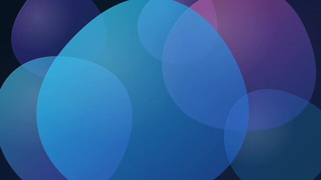A premium animated motion-graphics background featuring organic, translucent glass blobs floating through a dimensional, soft-gradient atmosphere. Designed for a seamless 20-second loop.