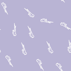 Fototapeta premium swift bird line seamless pattern swift bird thin line illustration