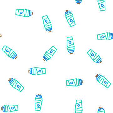 water drink bottle vector seamless pattern water drink bottle sign illustration