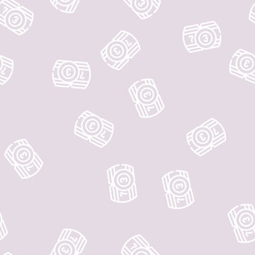 lotto kegs line seamless pattern lotto kegs thin line illustration