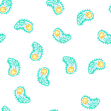 bacteria biogas vector seamless pattern bacteria biogas sign illustration