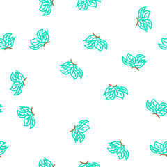 Fototapeta premium leaf wing vector seamless pattern leaf wing sign illustration