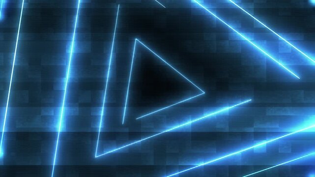 Retro neon shapes animation
