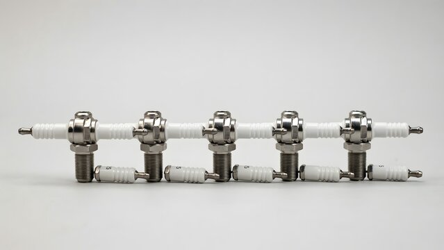 Spark Plug Set with Multiple Ignition Components for Engine Maintenance
