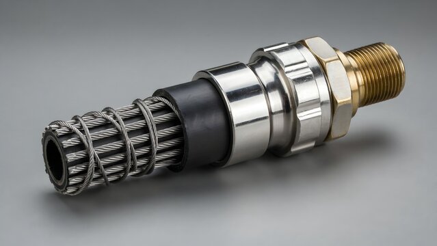 Metal Spark Plug with Ceramic and Wire Mesh Elements for Automotive Engine Parts