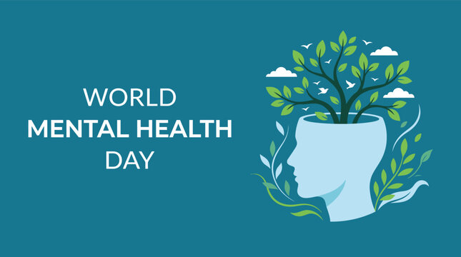 Promoting global awareness and understanding a visual representation for world mental health day encouraging support and reducing stigma for all