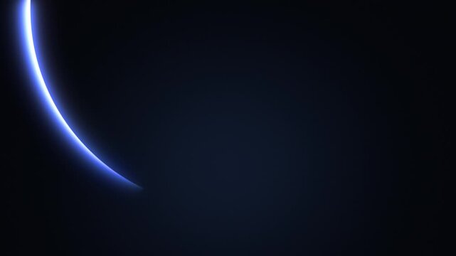Neon arc of light animation