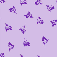 pterodactyl dinosaur animal glyph vector seamless pattern. pterodactyl dinosaur animal thin illustration © sevector