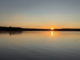 Fototapeta premium Summer sunshine in Mont Tremblant national park, Canada