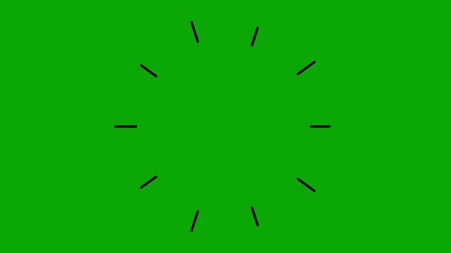 Sparkle  shaped animation video, Green screen background video Looping animation.