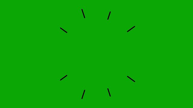 Sparkle  shaped animation video, Green screen background video Looping animation.