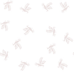 Fototapeta premium flying dove glyph vector seamless pattern. flying dove signthin illustration
