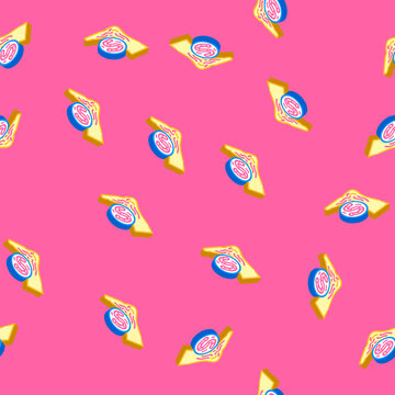 hookworm parasite isometric seamless pattern. hookworm parasite sign illustration