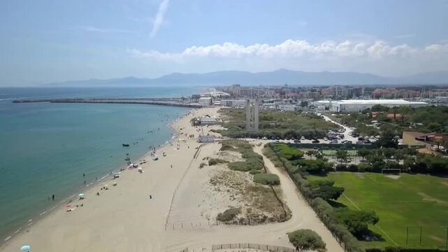 Drone - Plage de Cannet en Roussillon