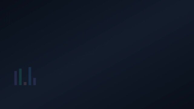 Modern digital metrics dashboard interface displaying dark mode data analytics in a sleek smooth animated motion graphic video media file