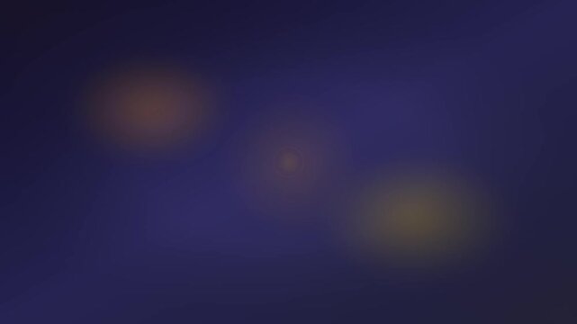 Dark blue gradient background featuring subtle floating light particles and circular motion graphics for professional digital media presentation video clip