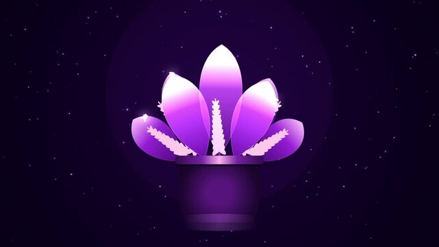 Abstract Bioluminescent Seamless Motion Graphics Background with Dark Purple Grid Overlay Desig