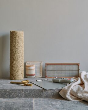 Winter home energy equipment with an oat mineral fibre pipe lagging sleeve and thermal reader for heating maintenance and boiler service