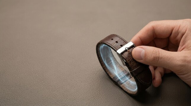 Retaining value through repairing an established relationship by holding a watch with a leather strap for maintenance