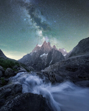 
Starry night in Gracier Blanc