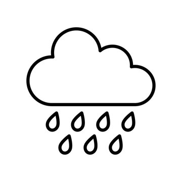 Rain cloud icon