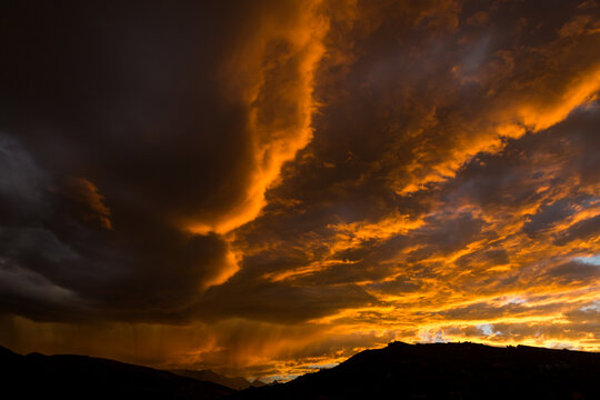 Sunset in the desert