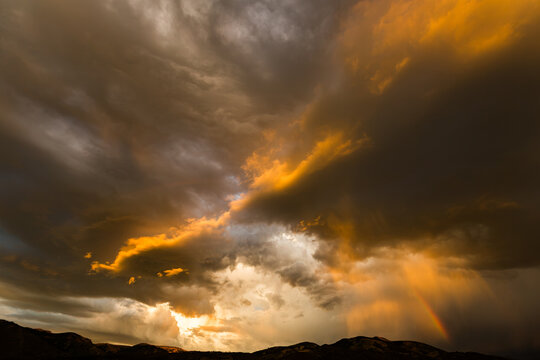 Sunset in the desert